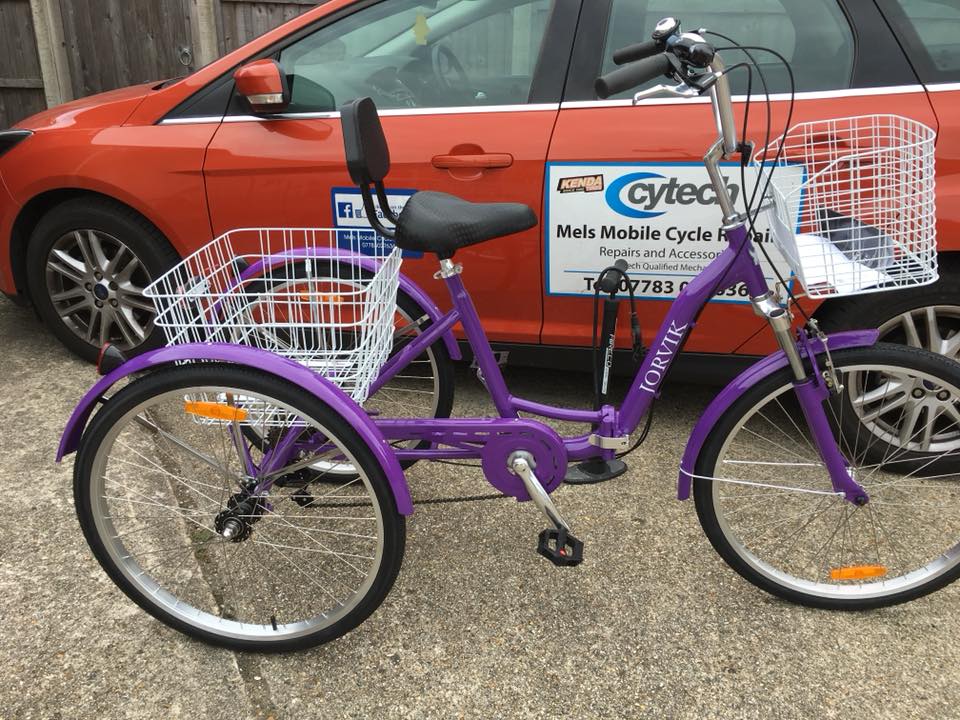 Jorvik Trike Technician Mel's Mobile Cycle and eBike Repairs
